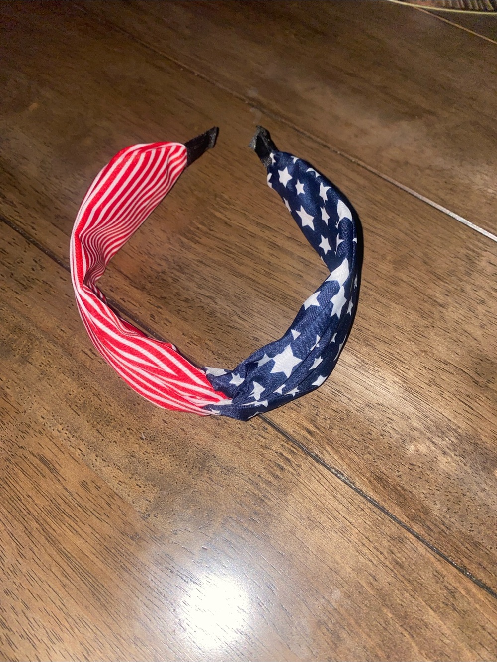 Patriotic Red White Blue Knotted Headband